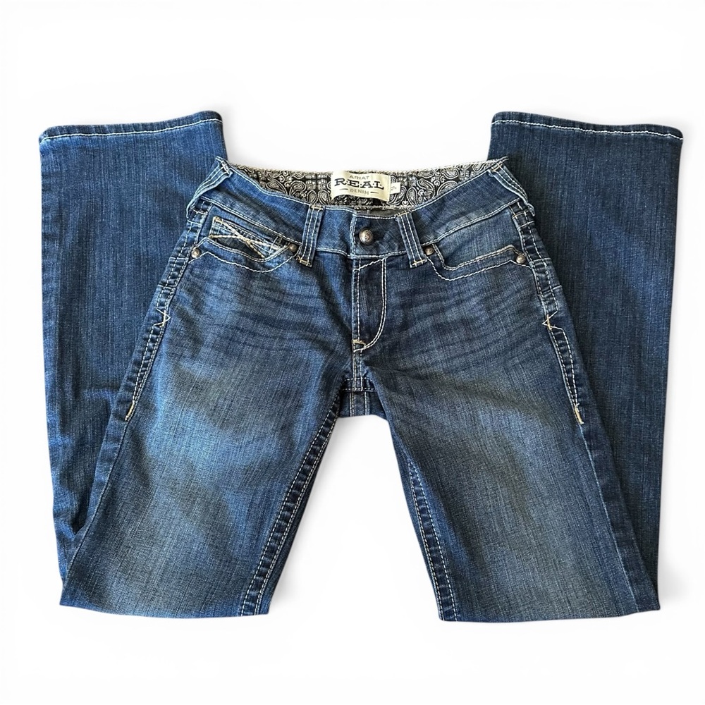 Ariat Women's Real Riding Denim Blue Jeans 27R